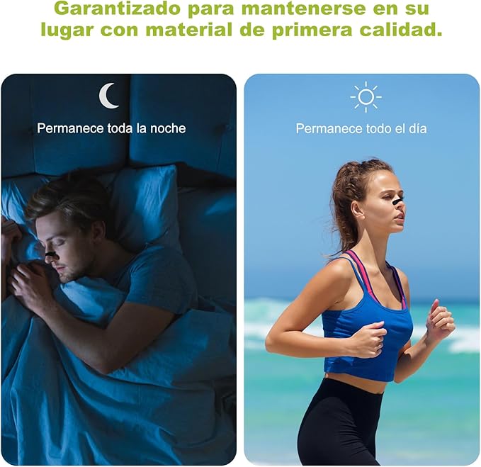 Tiras Nasales Magnéticas – Pack X2 (60 Parches) – Reduce Ronquidos y Mejora el Sueño