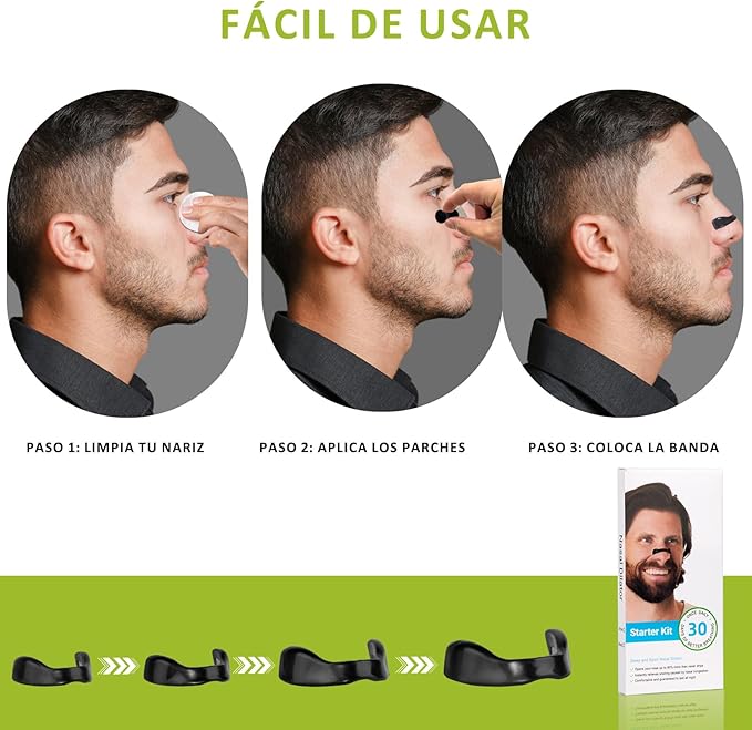 Tiras Nasales Magnéticas – Pack X2 (60 Parches) – Reduce Ronquidos y Mejora el Sueño